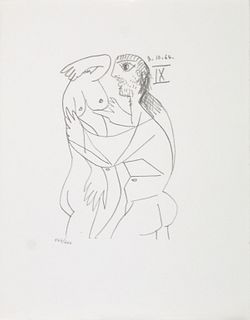 Pablo Picasso (After)- Untitled (8.10.64 IX)