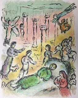 Marc Chagall - The Bed of Odysseus