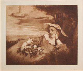 Gustave Courbet - Ende Pour une des Demoiselles des