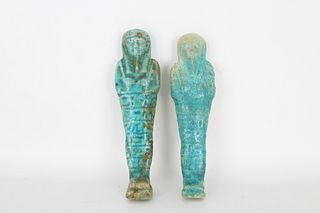 (2) Egyptian Ushabti Figures