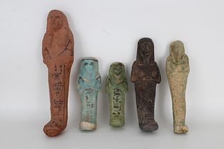 (5) Egyptian Ushabti Figures