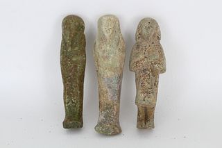 (3) Egyptian Ushabti Figures