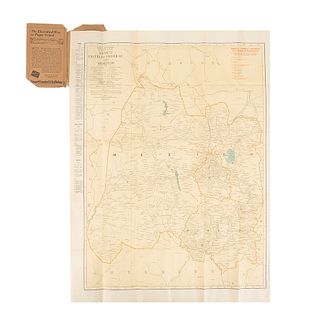 Rand McNally. México, Distrito Federal y Morelos. San Francisco, 1925. Mapa de bolsillo, plegado.