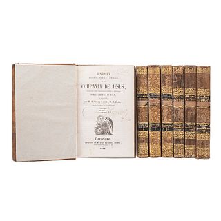 Cretineau-Joly, J. Historia Religiosa, Política y Literaria de la Compañía de Jesús, Compuesta sobre Documentos Inéditos... 1845. Pzs:7
