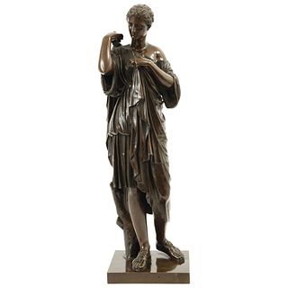 ARTEMISA DE GABIOS FRANCE, 19TH CENTURY Lost wax bronze casting, patinated in brown Slight conservation details | ARTEMISA DE GABIOS FRANCIA, SIGLO XI