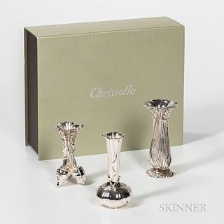 Boxed Set of Christofle Miniature Vases