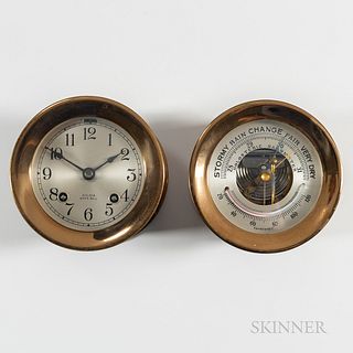Chelsea's Ship's Bell Clock and Barometer Set