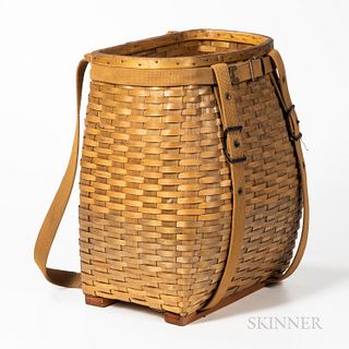 Vintage Splint Basketry Back Pack