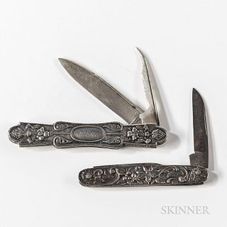 Two Sterling Silver Penknives