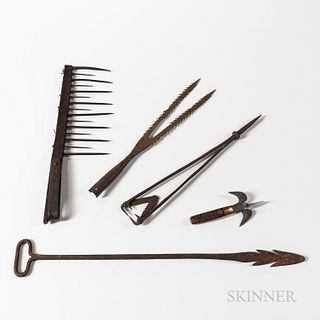 Group of Metal Implements