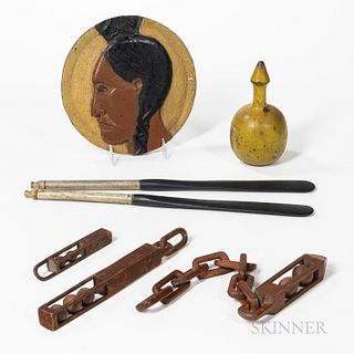 Group of Carved Wooden Items