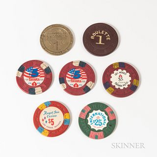 Group of Vintage Casino Chips