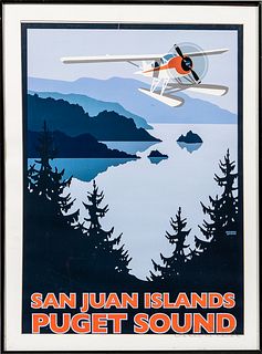 "San Juan Islands/Puget Sound" Poster