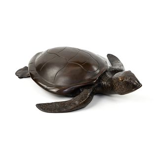 Cast Bronze Loggerhead Sea Turtle