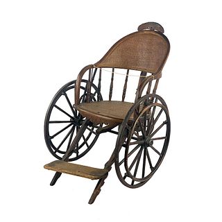 Mid 19th C Civil War Era Invalid Wheelchair
