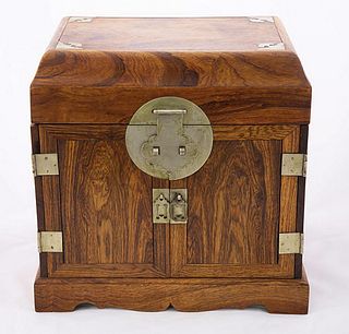 A CHINESE HUANGHUALI TABLE TOP CHEST (Y)