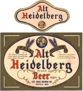 1947 Alt Heidelberg (wide) 12oz WS70-10 Pocatello, Idaho