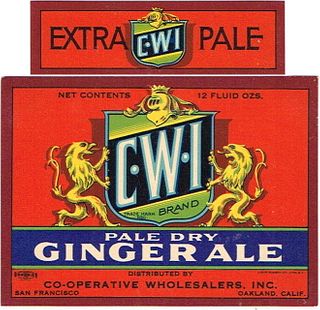 1942 C.W.I Ginger Ale 12oz WS46-04 San Francisco, California