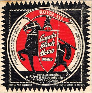 1940 Canada Black Horse Brand Ale 12oz OH44-24 Cleveland, Ohio