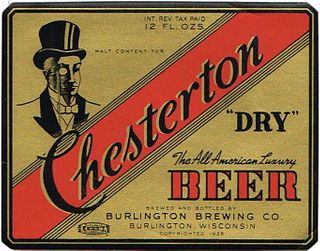 1946 Chesterton Dry Beer 12oz WI47-09 Burlington, Wisconsin