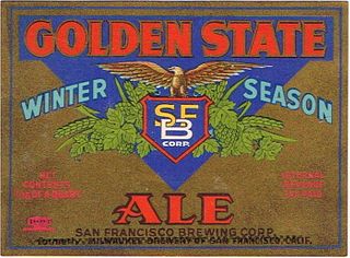1939 Golden State Winter Season Ale 22oz WS45-17 San Francisco, California
