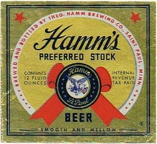 1944 Hamm's Preferred Stock Beer 12oz CA100-12 Saint Paul, Minnesota