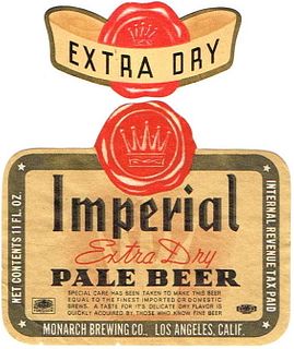 1936 Imperial Pale Beer 11oz WS19-17 Los Angeles, California