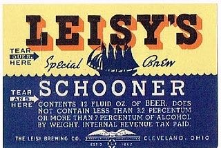 1935 Leisy's Schooner Beer 12oz OH45-24 Cleveland, Ohio