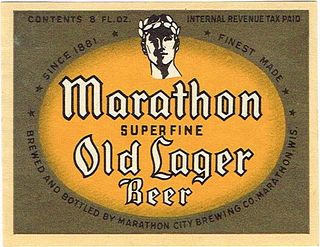 1943 Marathon Old Lager Beer 8oz WI253-21 Marathon, Wisconsin