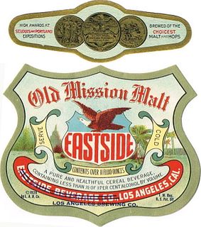 1929 Old Mission Malt 11oz WS14-13 Los Angeles, California