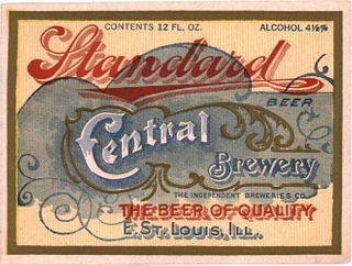 1901 Standard Beer 12oz No Ref. East Saint Louis, Illinois