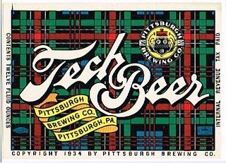 1936 Tech Beer 12oz PA97-07 Pittsburgh, Pennsylvania