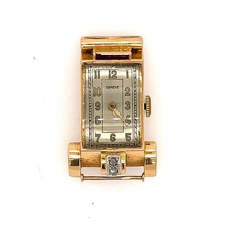 18k Art Deco Asymmetric Watch