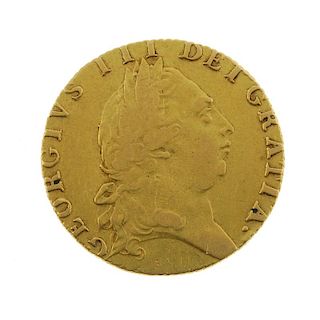 George III, Guinea 1791. Fine, reverse better. <br><br>Fine, reverse better.