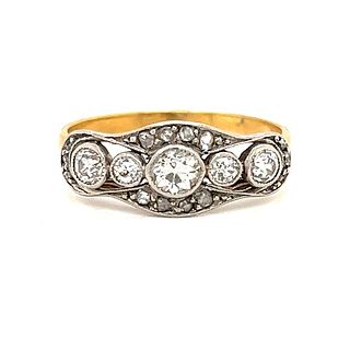 Art Deco 18k Diamond RingÂ 