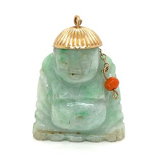 Antique Jade Jadeite BuddhaÂ 