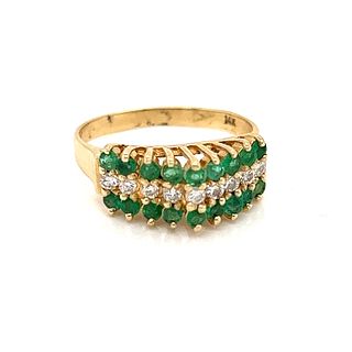 18k Diamond Emerald RingÂ 
