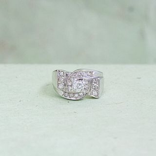 Â Retro Diamond Ring, 14k