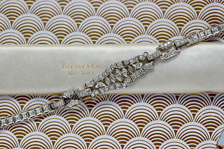 Tiffany & Company Art Deco Diamond Bracelet, Platinum