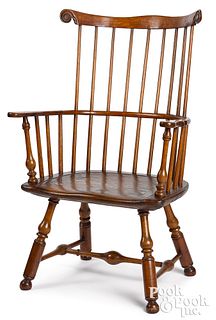 Philadelphia combback Windsor armchair, ca. 1780.
