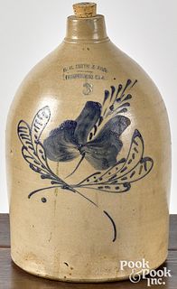 New Jersey three-gallon stoneware jug, 19th c.
