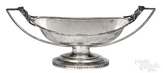 New York coin silver footed bowl, ca. 1860