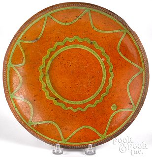 Hagerstown, Maryland redware plate, 19th c.