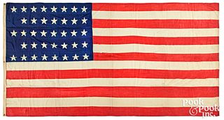 Thirty-eight star American wool flag