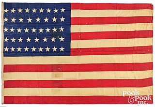 Forty-three star American wool flag, ca. 1890