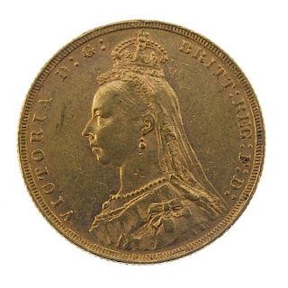 Victoria, Sovereign, 1888, rev. jubilee. Very fine. <br><br>Very fine.