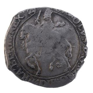 Charles I, Tower mint under the King, Halfcrown, i.m. triangle in circle (S 2775). Fine, clipped. <b