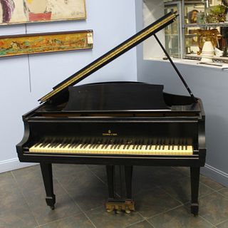 Steinway & Sons Ebonised Model M Baby Grand Piano
