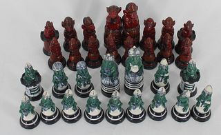 Royal Doulton Porcelain Frog & Mouse Chess Set
