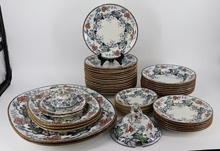 Collection Of Blackberry Ironstone Porcelain.